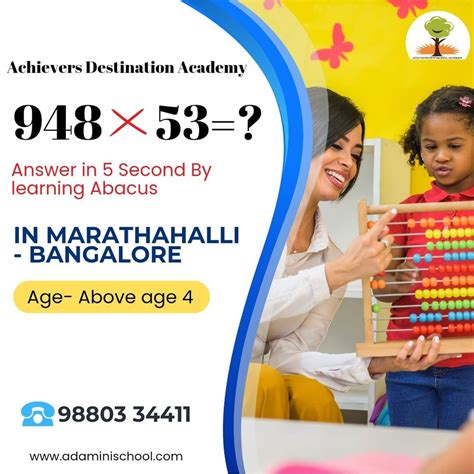 Achievers Destination Academy Ada Abacus Classes Now In Marathahalli