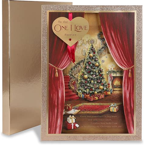 Clintons One I Love Christmas Tree And Fireplace Scene Christmas Boxed