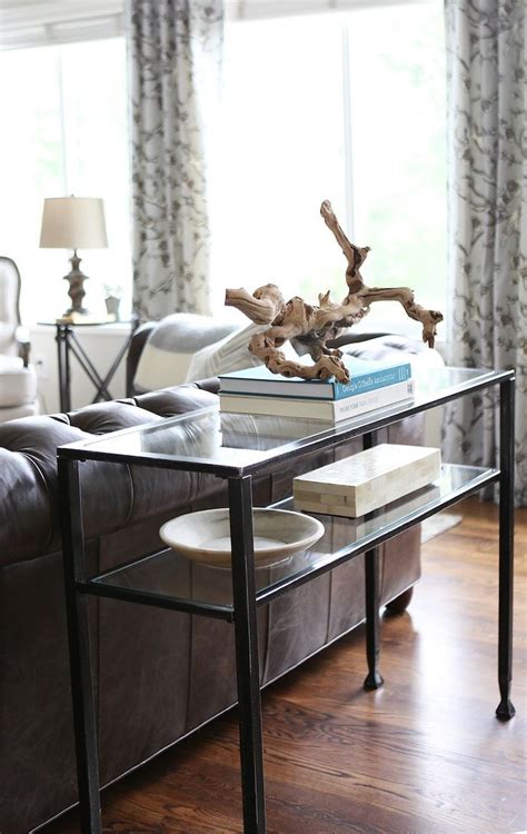 How To Style A Console Table Sofa Table Decor Console Table Behind