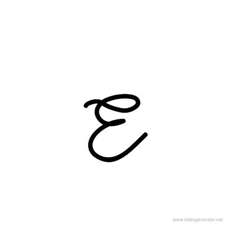 Letter E In Different Fonts