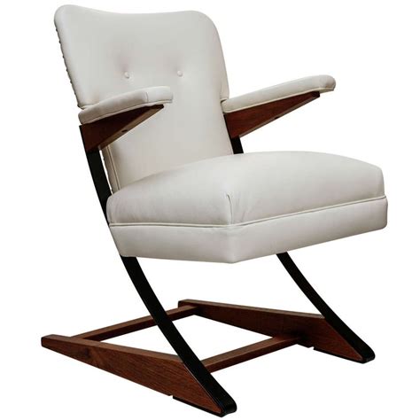 Mckay Cantilever Rocker Modern Rocking Chair Furniture White Upholstery