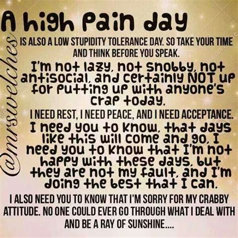 A High Pain Day Wish Everyone Could Understand What Life With Chronic