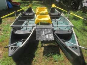 Two Canoes Made Into A Catamaran With A Bolt On Frame Boat Projects