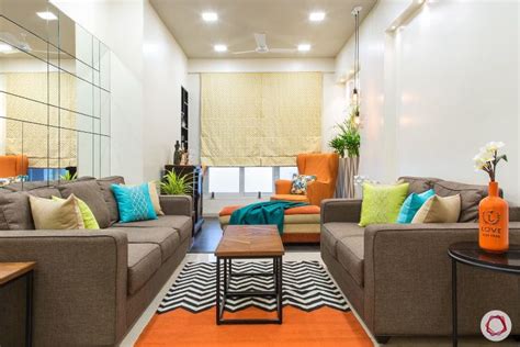 Compact Home Comes Alive With Livspace Home Living Room Designs