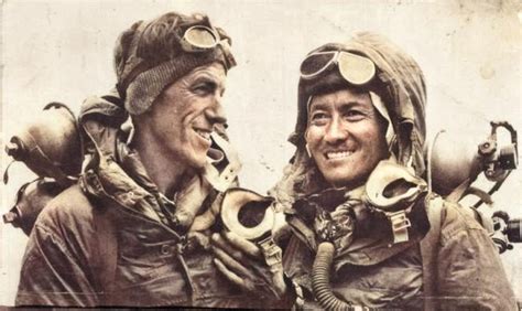 Edmund Hillary And Tenzing Norgay On Top Of Mount Everest Scihi Blog