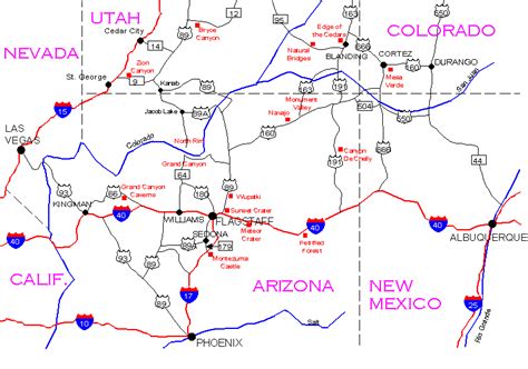 Map Of Four Corners Area North Carolina Map With Cities