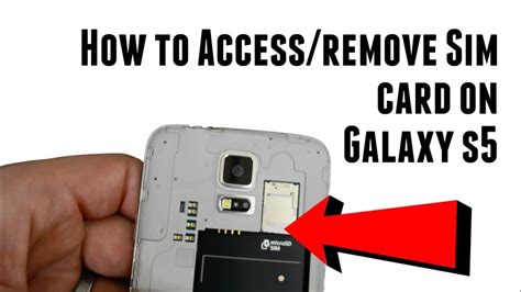 How To Access And Remove Galaxy S5 Sim Card Youtube