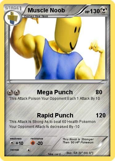 Pokémon Muscle Noob 1 1 Mega Punch My Pokemon Card