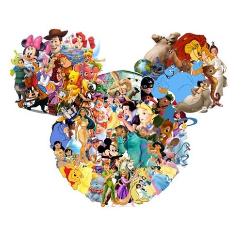 Disney Characters Collage