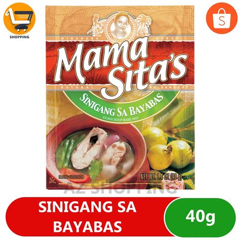 Mama Sitas Sinigang Sa Bayabas Mix 40g Guava Soup Base Shopee