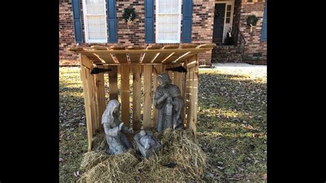 Diy Stable For Outdoor Nativity Scene Design Inspired By Church