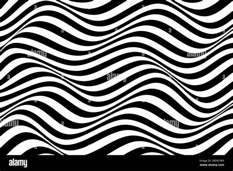 Abstract Black And White Illustrations Horizontal Lines Stripes