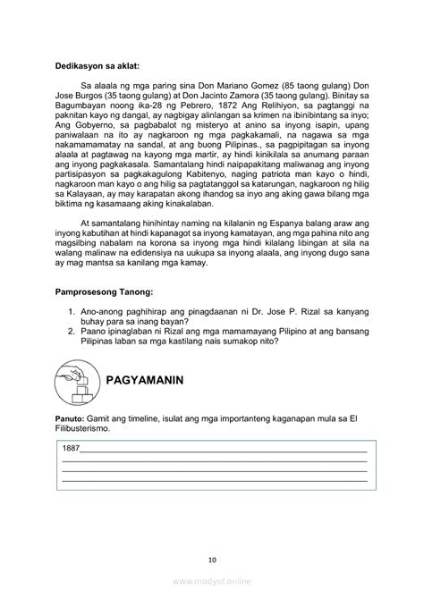 Filipino 10 Ikaapat Na Markahan Modyul 1 Kaligirang Pangkasaysayan Ng