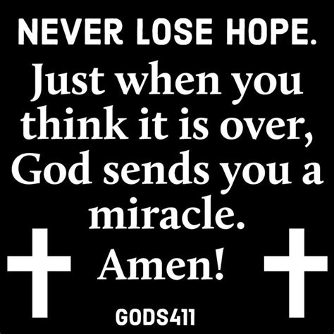 Never Lose Hope Your Miracle Is Close Never Lose Hope Spiritual