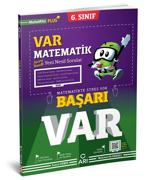 6. Sınıf VAR Matematik Yeni Nesil Soru Bankası | Arı Yayın, Arı