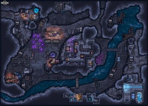 Oc Huge Underdark Marketplace 70 X 50 7000 X 5000px Battlemaps