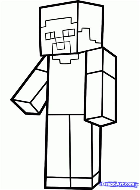 Desenhos Para Colorir Minecraft Minecraft Minecraft Steve Minecraft
