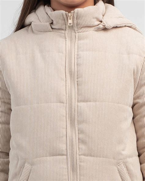 Ava And Ever Girls Braxton Puffer Jacket In Almond Fast Shipping