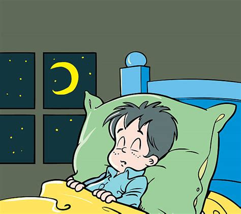 Boy Sleeping In Bed Illustrations Royalty Free Vector Graphics And Clip