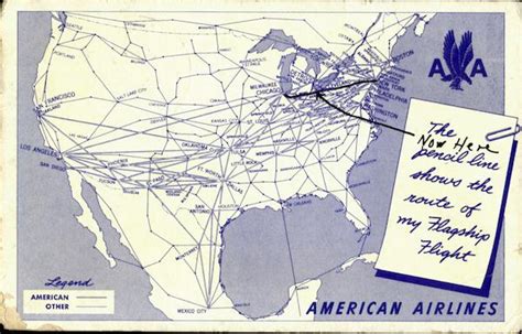 American Airlines Route Map Usa