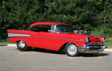 1957 Red Belair Hot Rod Authentic Early Built Detroit Pro Street
