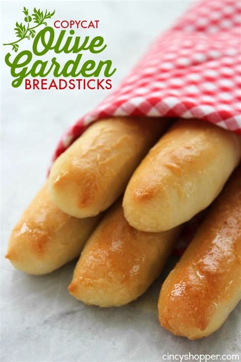 To make soft garlic breadsticks, you knead a yeast dough together until soft and stretchy. Copycat Olive Garden Breadsticks - CincyShopper