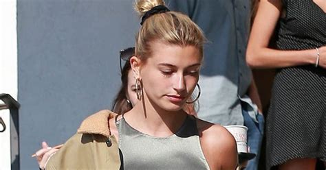 A Little Cold Hailey Baldwin In Major Wardrobe Malfunction As Nipples Steal Centre Stage