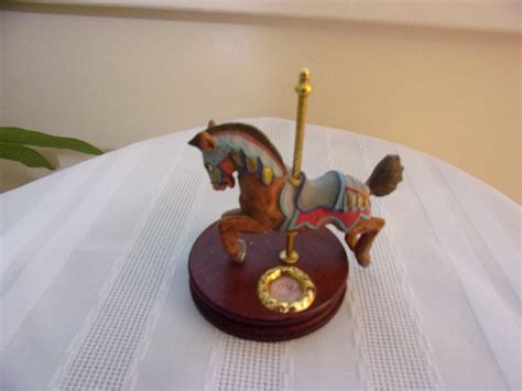 Vintage Carousel Horse Figurine Collectible Etsy