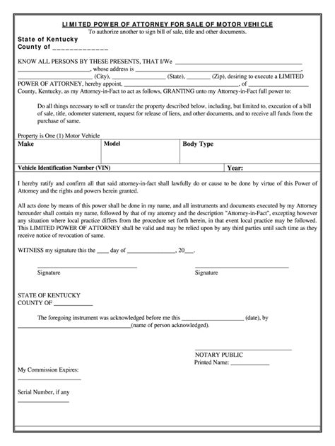 Automobile Power Of Attorney Fill Out And Sign Online Dochub
