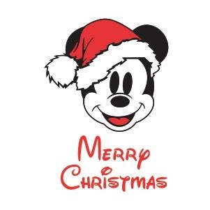 Mickey Mouse Merry Christmas Svg | Disney Christmas Png Vector