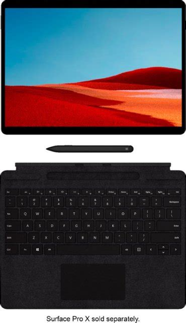 Microsoft Surface Pro X Signature Keyboard With Slim Pen Black Qsw