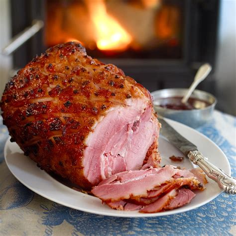 Baked Ham With A Whisky And Marmalade Glaze