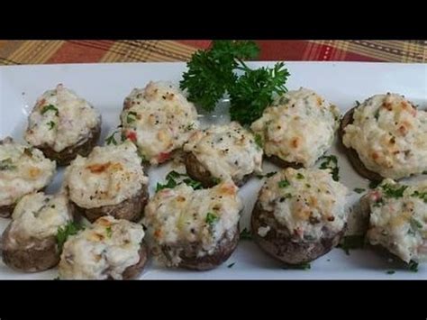 Like all good dishes, the quality of the ingredients makes all the difference in the world. Cream Cheese And Crab Stuffed Mushrooms - YouTube