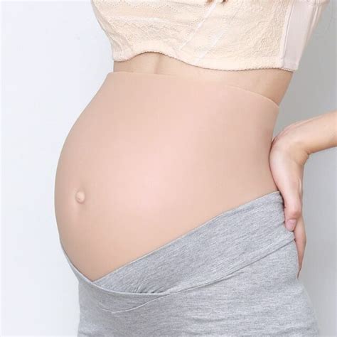 8 10 Month 2500g Artificial Fake Silicone Pregnant Belly Bump Doll