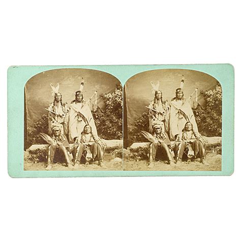 Hamilton And Hoyt Stereoview Of Members Of Sioux Delegation Of 1872