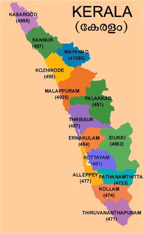 Kerala S Map Kerala State S Facts In Depth Details Upsc Diligent Ias Typographic Map Of
