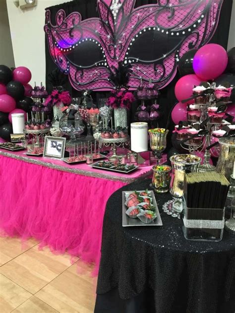 There are 19864 pink and black table for sale on etsy, and they cost $19.80 on average. 1001 + 50th Birthday Party Ideas for Meeting Your Half a ...