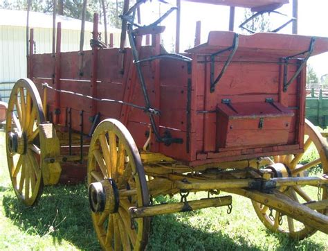 Horse Drawn Rebuilt Freight Wagon Old Wagons Horse Drawn Wagon