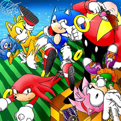 Classic Sonic Team By Qt Star On Deviantart