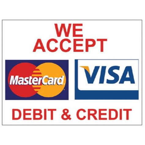 This is another great option if you need to build credit history. Visa/Mastercard Poster (POSTER-VISA H) - by www.neoplexonline.com