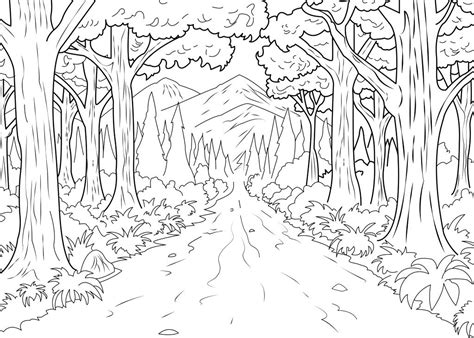For boys and girls, kids and adults, teenagers and toddlers, preschoolers and older kids at school. Jungle Scene Coloring Pages at GetColorings.com | Free ...