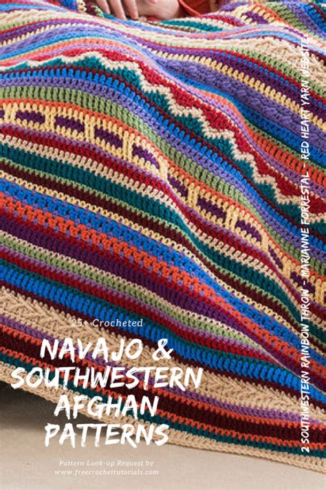 Southwestern Style Crochet Blanket Patterns Navajo Afghan Patterns