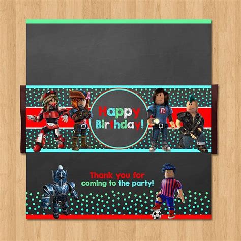 The internet age has brought quite a quick change, which means that now you can simply download a candy bar wrapper and enjoy wrapping those candies with families and friends on regular time and party days. Roblox Birthday Candy Wrapper - Chalkboard Roblox ...