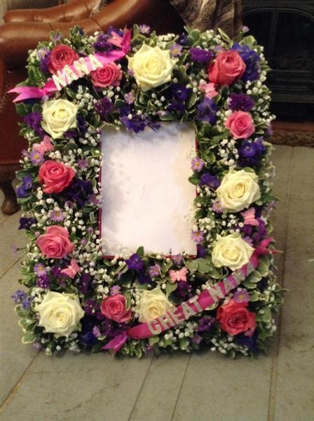 Funeral Flowers Tribute Picture Frame