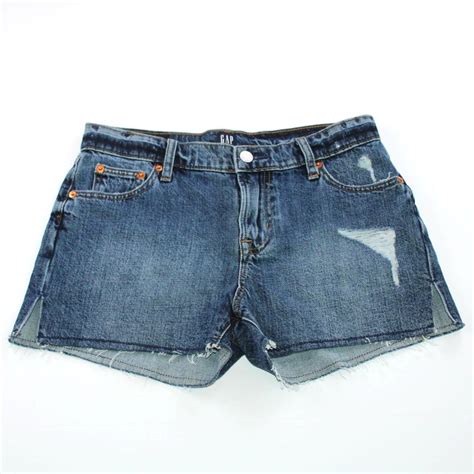 Gap 1969 Jeans Shorts Frayed Hem Size Depop