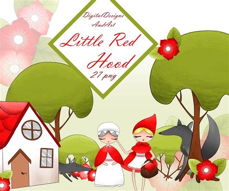 Little Red Riding Hood Digital Clip Art Tracy Digital Design Clip