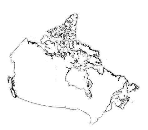 Outline Map Of Canada