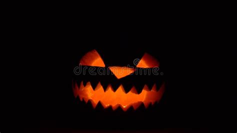 Scary Carved Halloween Pumpkin Face Stock Image Image Of 31st