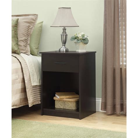 Nightstand Night Stand End Table 1 Drawer Furniture Bedroom Bedside