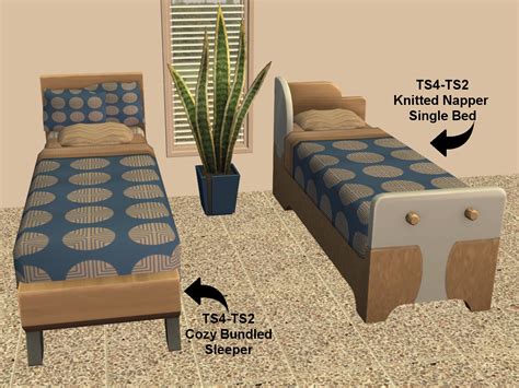 Theninthwavesims The Sims 2 2 Ts4 Single Beds Convered To Ts2